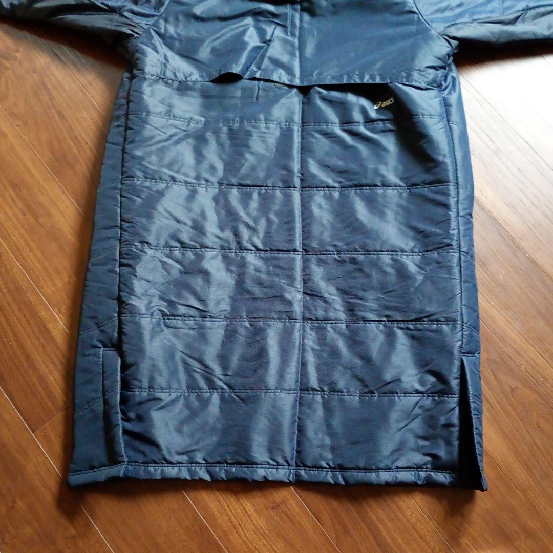 アシックス　Mサイズ 　ネイビー 　ベンチコート　身長　167〜173