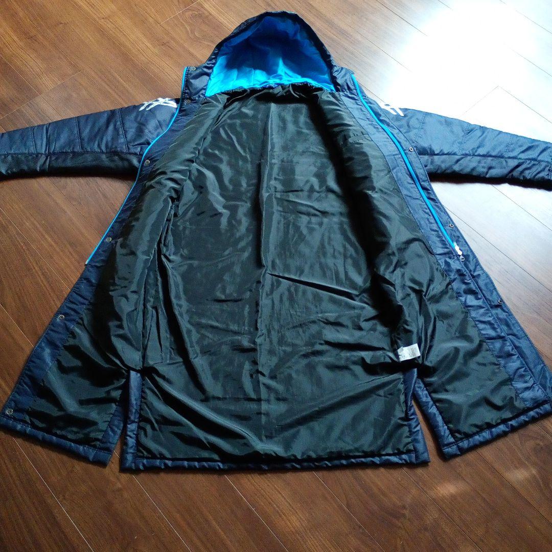 アシックス　Mサイズ 　ネイビー 　ベンチコート　身長　167〜173