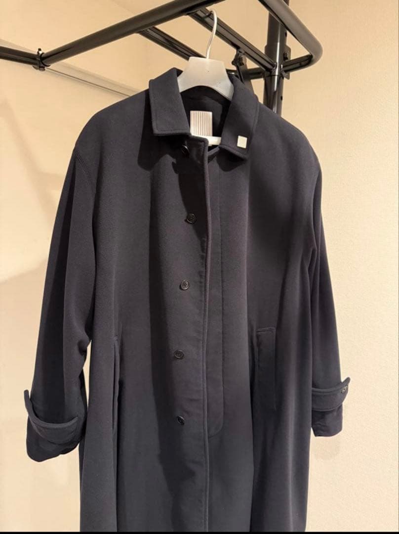 美品22aw S.F.C SOUTIEN COLLAR COAT XL NAVY - メルカリ