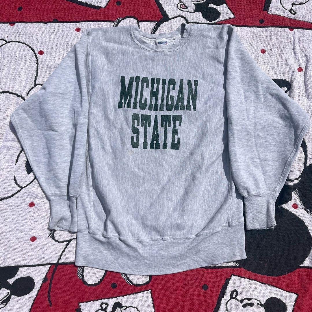 チャンピオン90sリバースウィーブ MICHIGAN STATE USA製 XL