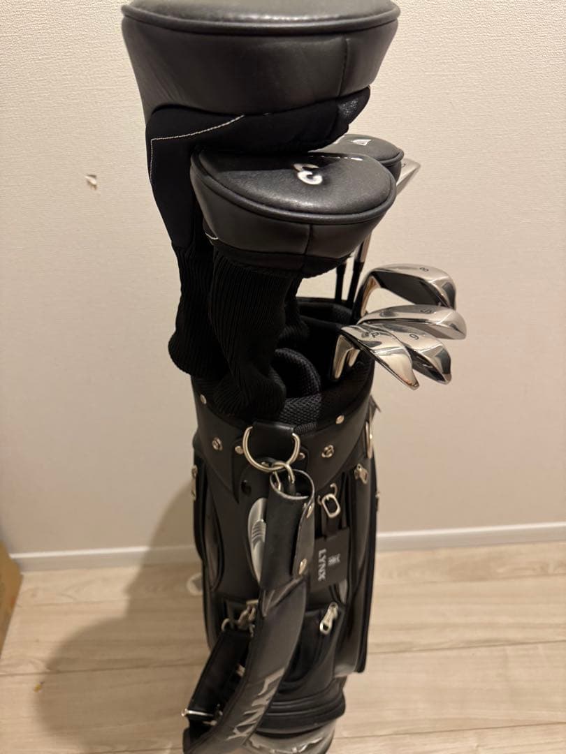 LYNX クラブセット ブラック キャディバッグ付き