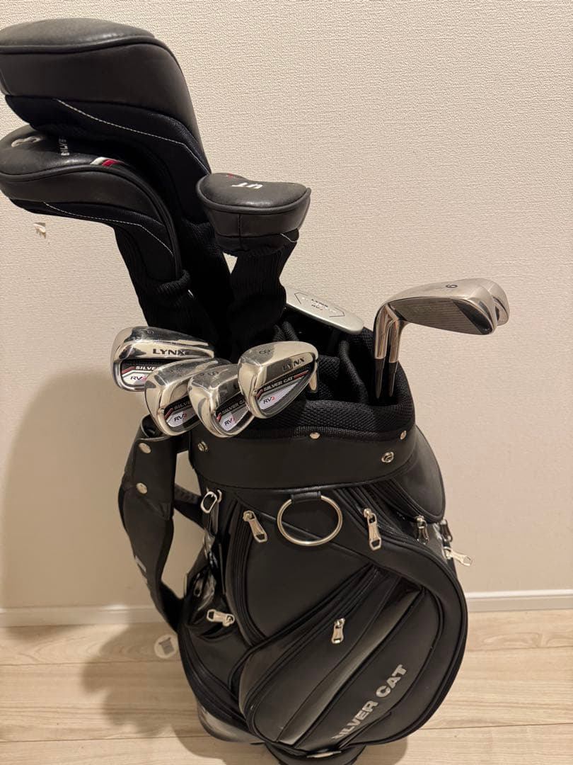 LYNX クラブセット ブラック キャディバッグ付き