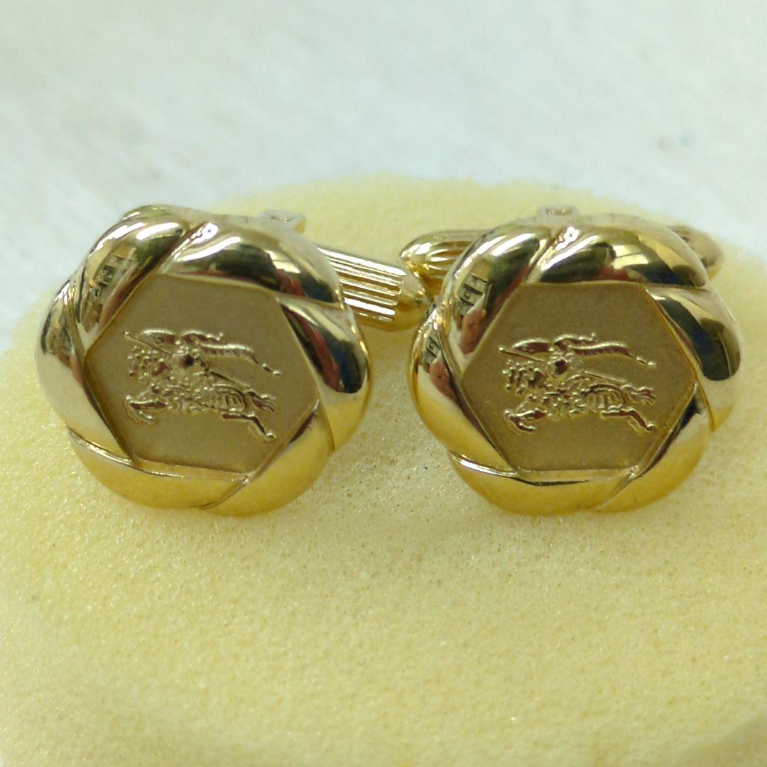 バーバリー 騎士 ネクタイピン カフリンクス セット ゴールドカラー