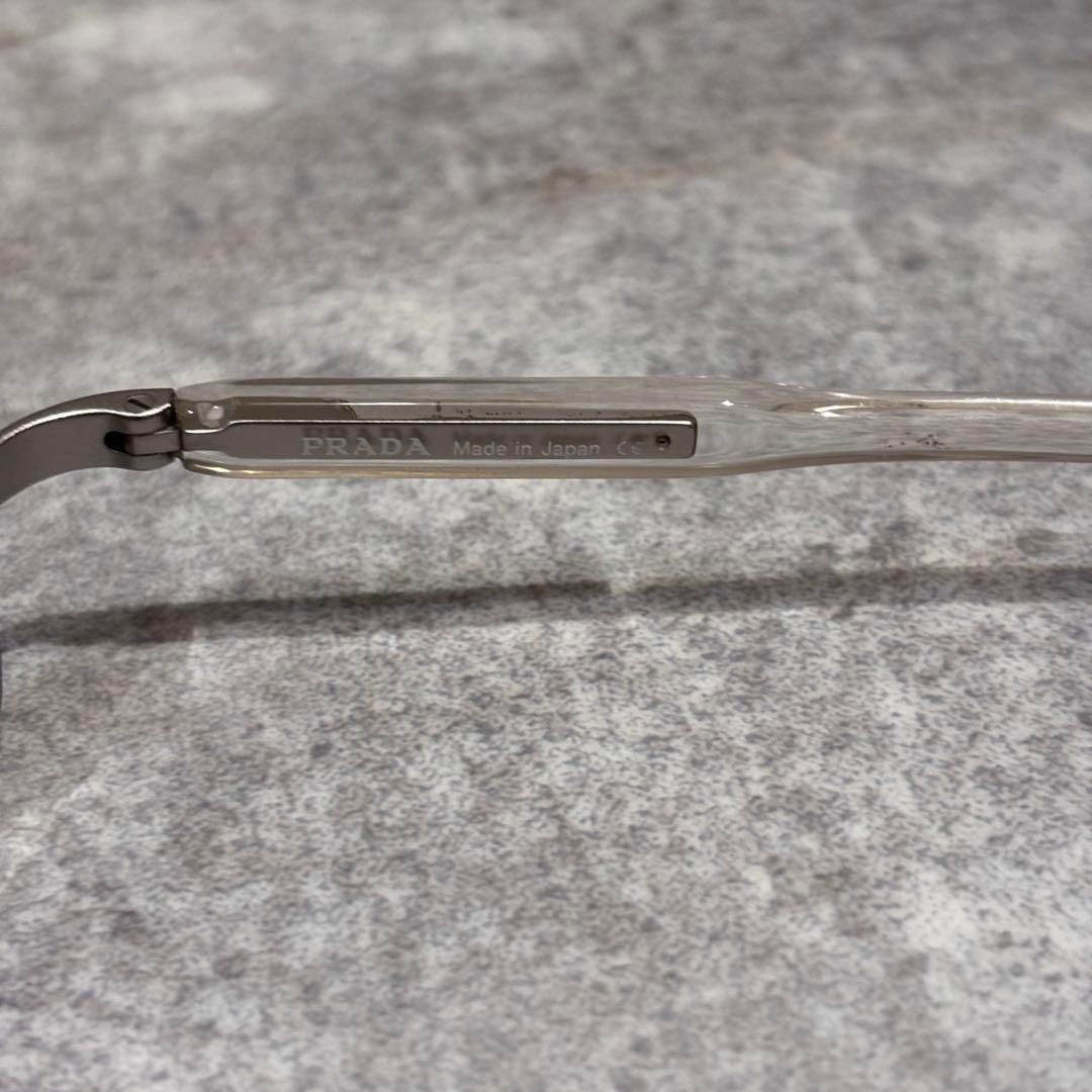PRADA プラダ サングラス グラデーション リムレス サイドロゴ y2k