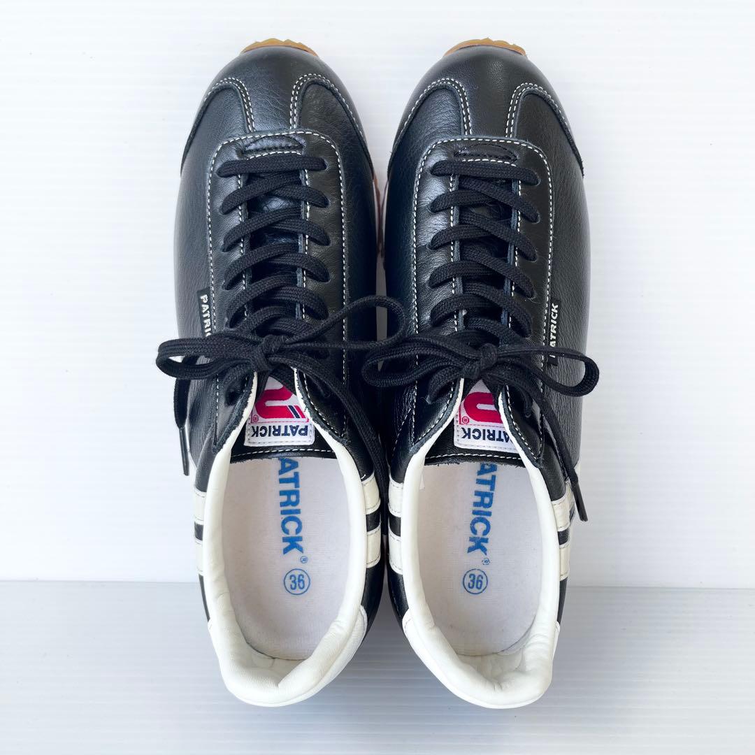 未使用級✨ PATRICK パトリック ネバダ2 スニーカー レザー 黒 23