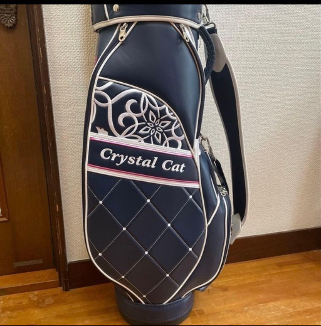 Crystal Cat ゴルフバッグ ネイビー レディース - メルカリ