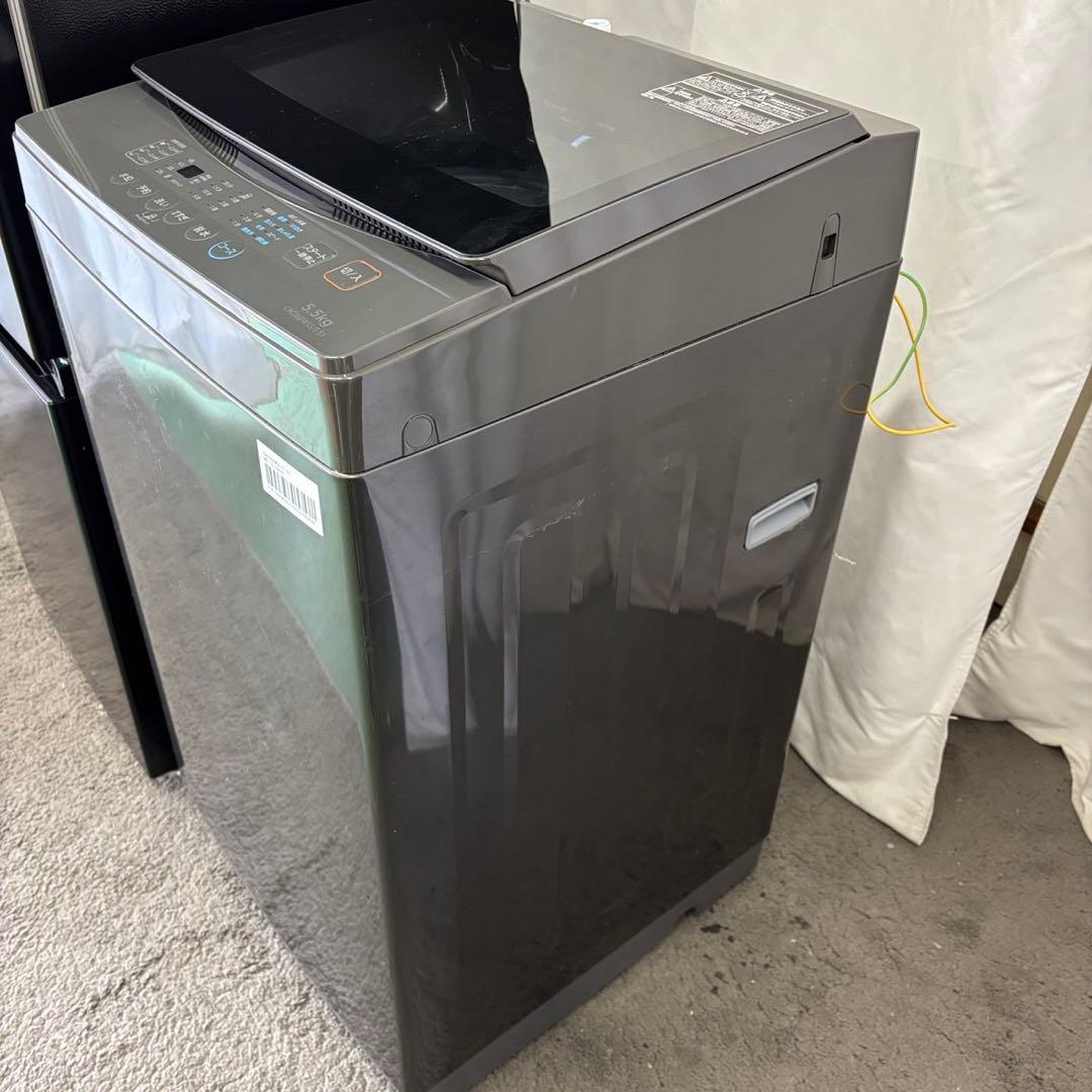 52⭕️冷蔵庫　洗濯機　黒　一人暮らしセット　安い　綺麗　設置無料　25年　大きめ