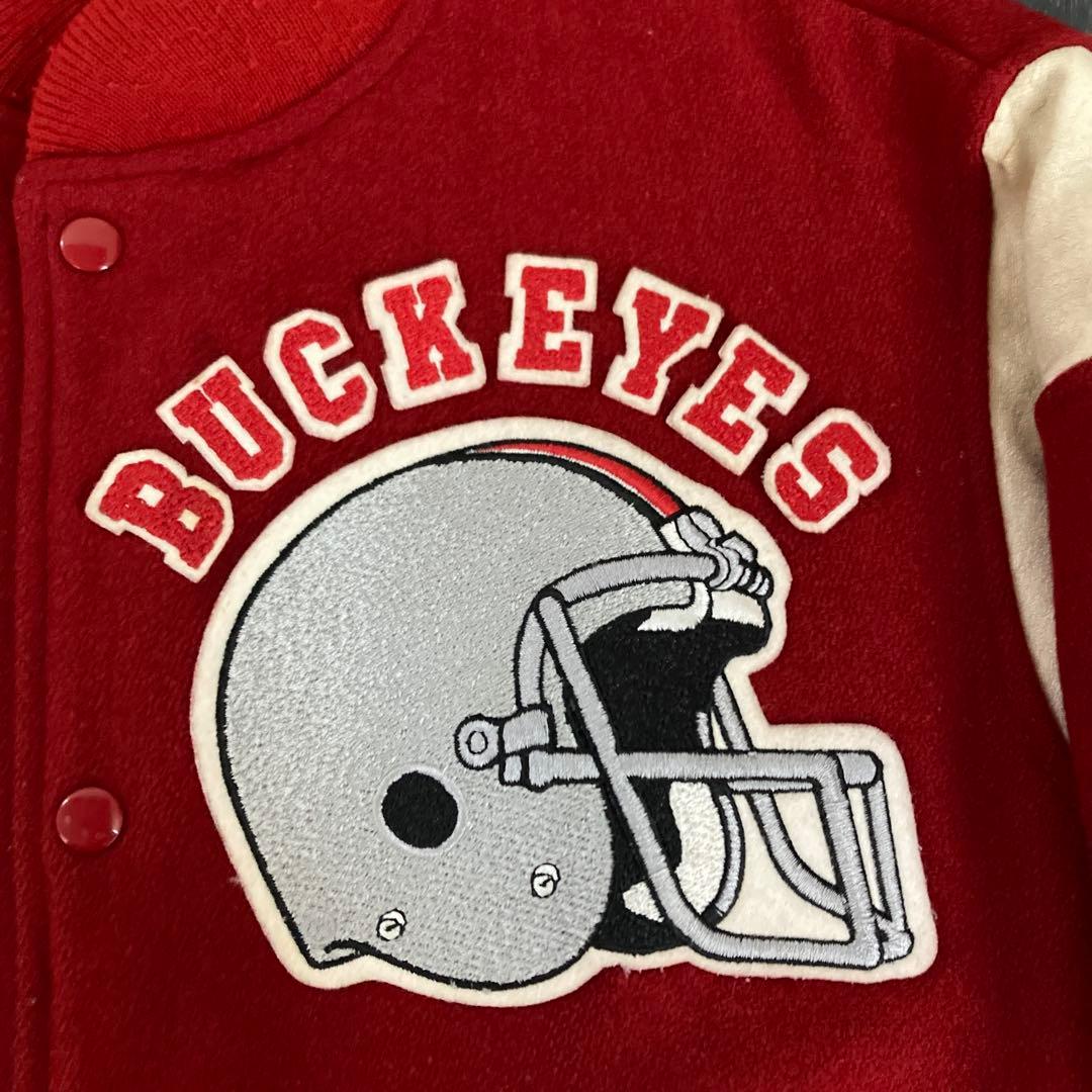 90 Chalk Line USA ウール×レザー スタジャン　アメフト