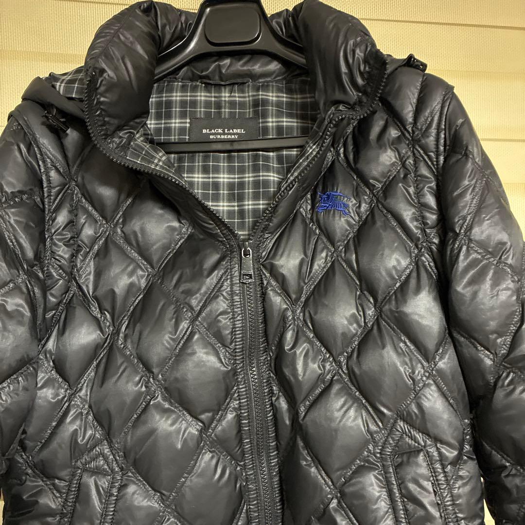 バーバリーブラックレーベル　ダウンジャケット　終盤モデル　即日発送