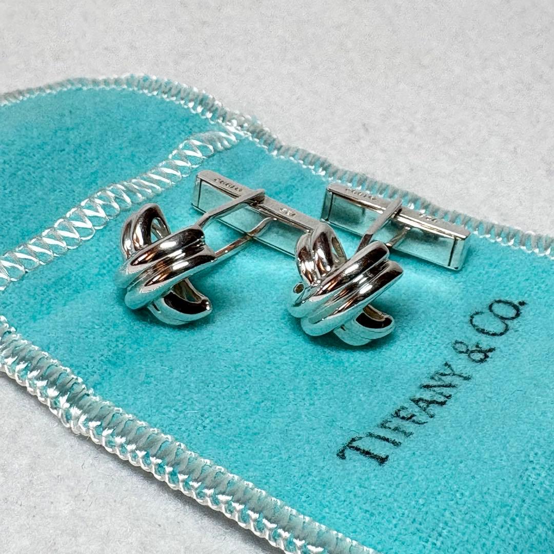 Tiffany&Co.☆カフリンクス カフス シグネチャークロス シルバー925