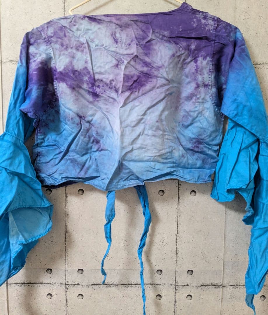 ベリーダンス　ジプシー トライバル衣装チョリセット　25ヤードスカート　青紫