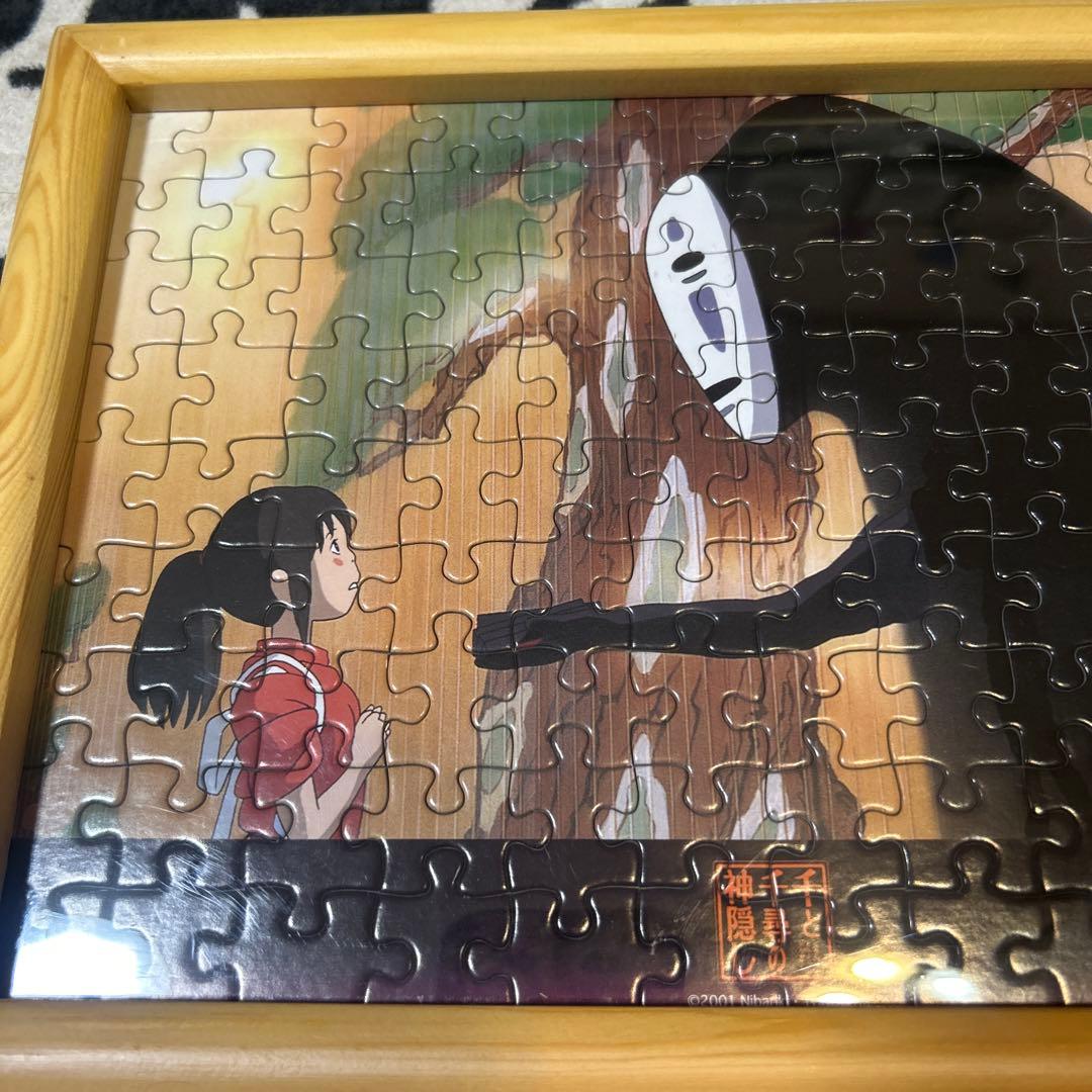 ジブリ 千と千尋の神隠し カオナシ ジグソーパズル フレーム付き 完成