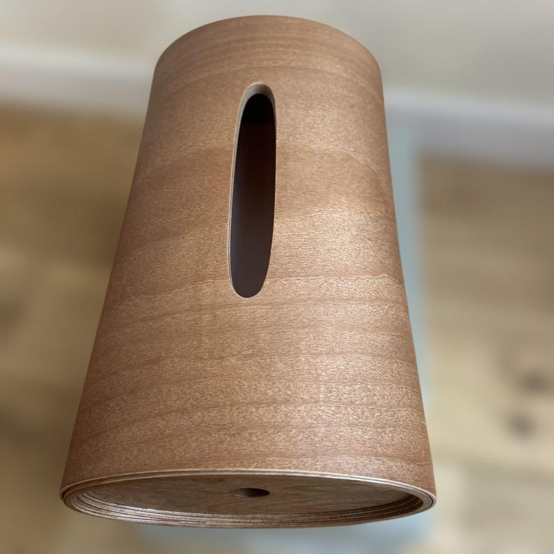 ブナコ BUNACO ティッシュボックス SWING（キャラメルブラウン）