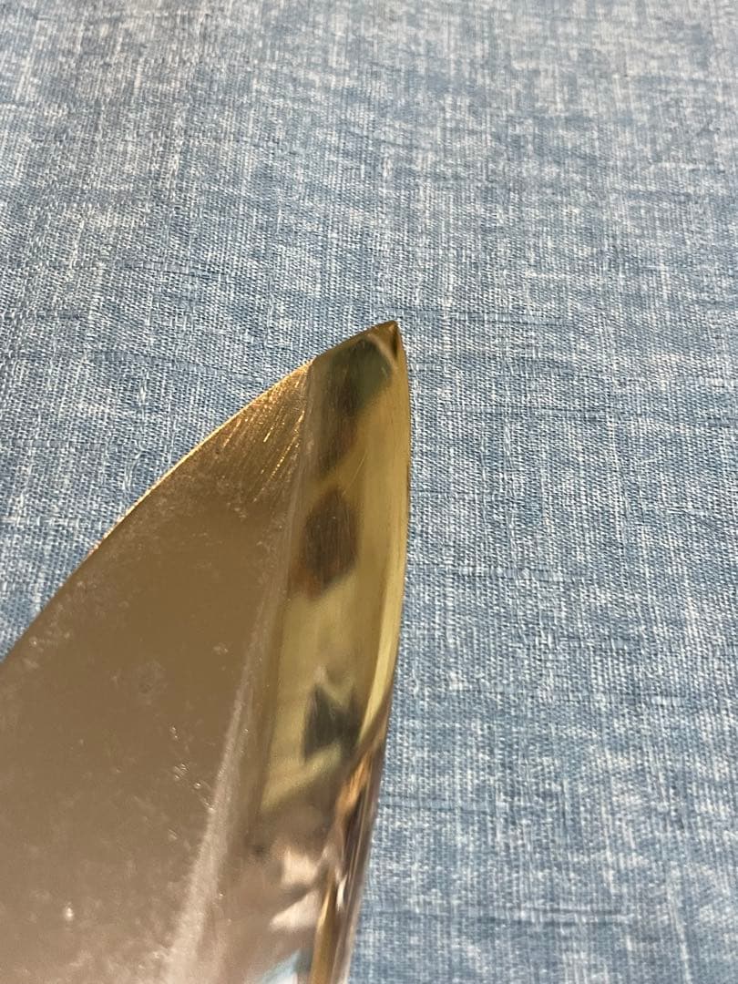 永世吉光　相出刃包丁　身卸包丁　水牛柄　刃渡り19.5センチ