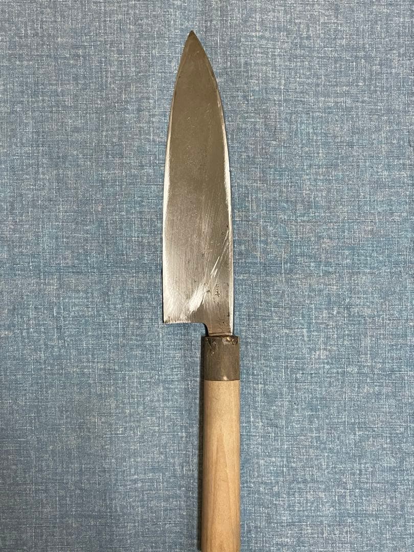 永世吉光　相出刃包丁　身卸包丁　水牛柄　刃渡り19.5センチ