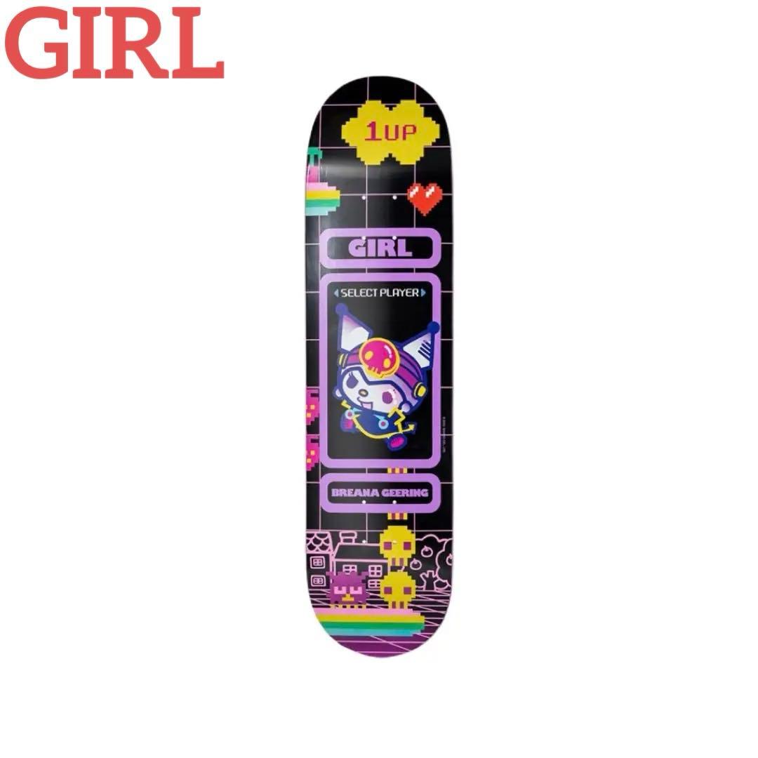 ガール スケートボード デッキ サンリオ コラボ クロミ スケボー