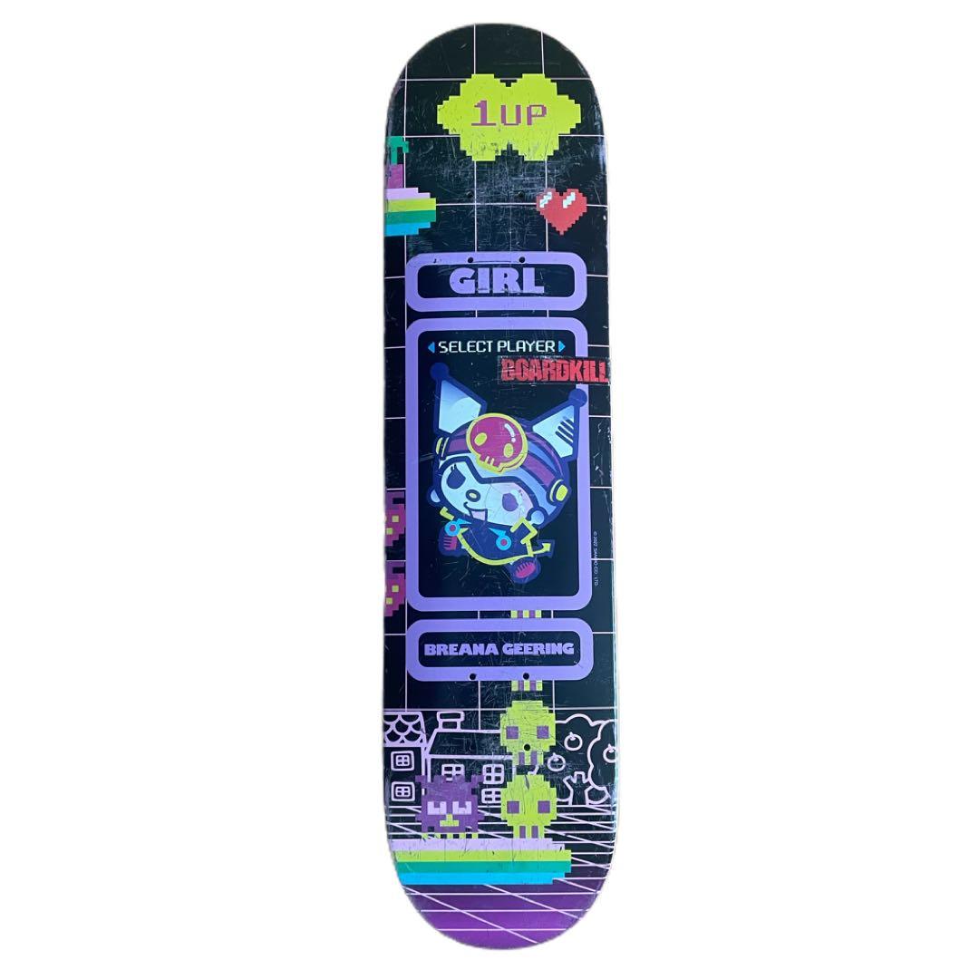 ガール スケートボード デッキ サンリオ コラボ クロミ スケボー