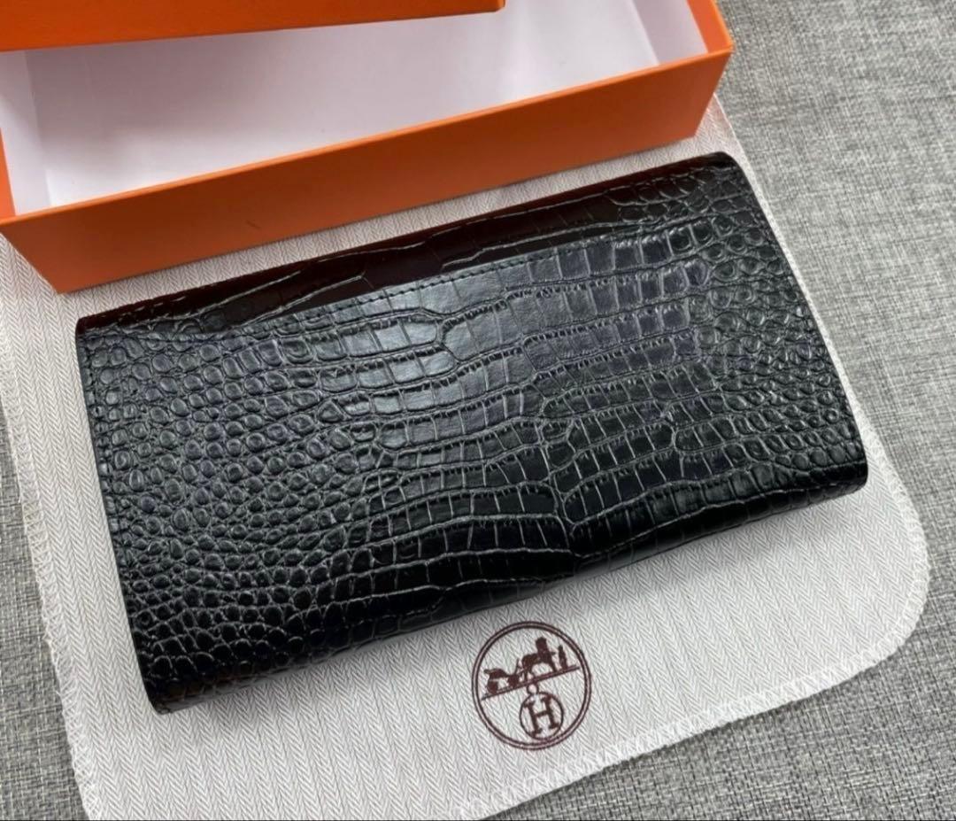 Hermès クロコダイルレザー 長財布