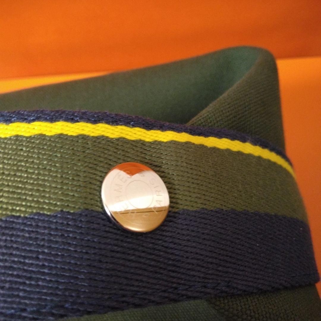 エルメス　HERMES 《ブリッド　ア　ブラック・Hパヴィヨン》 GM　カーキ