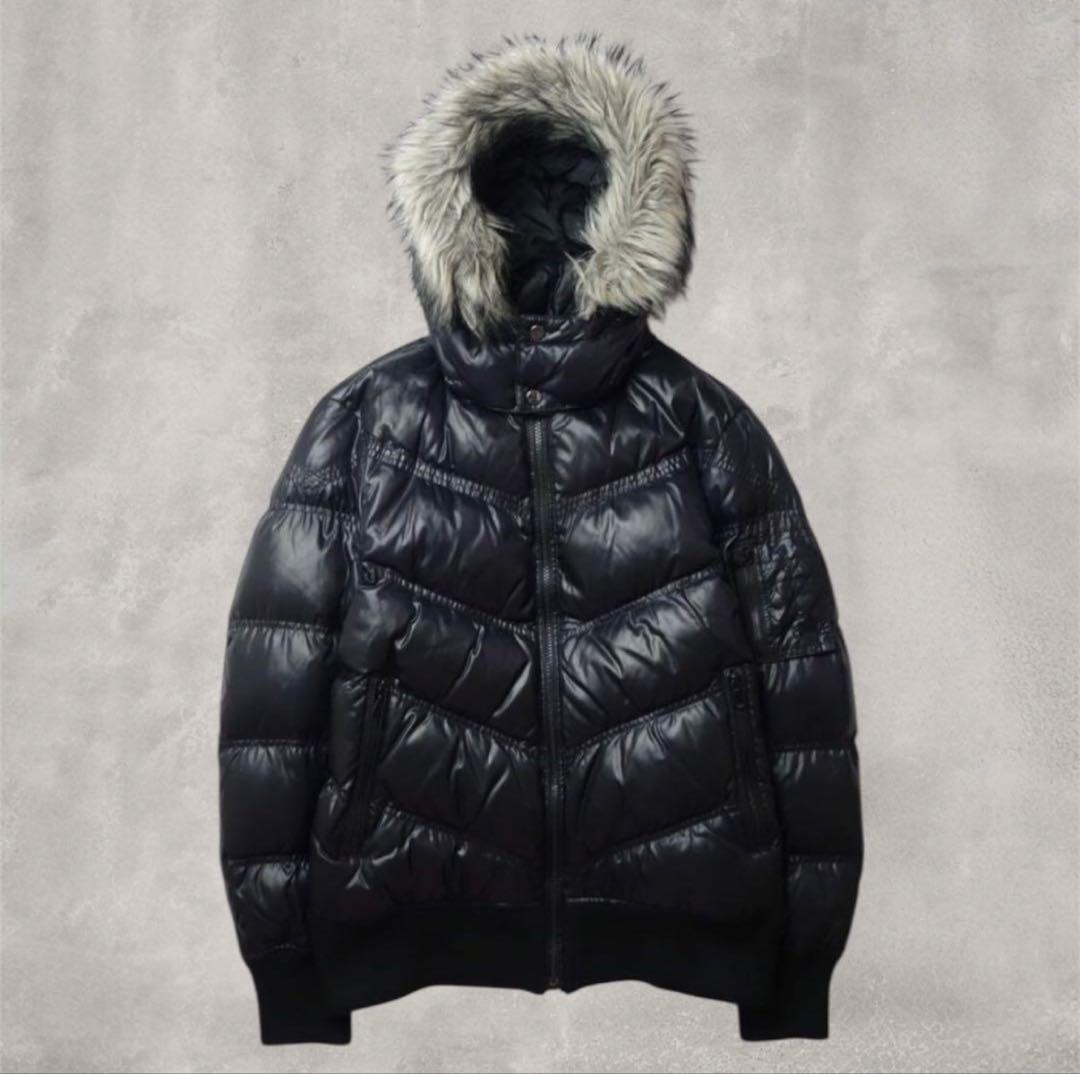 00s Old UNIQLOプレミアムファーダウンジャケット 最 安値