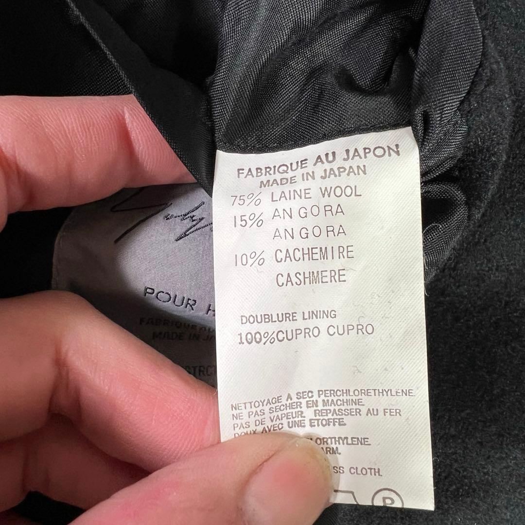 yohji yamamoto pour homme カシミヤ混 ジップコート