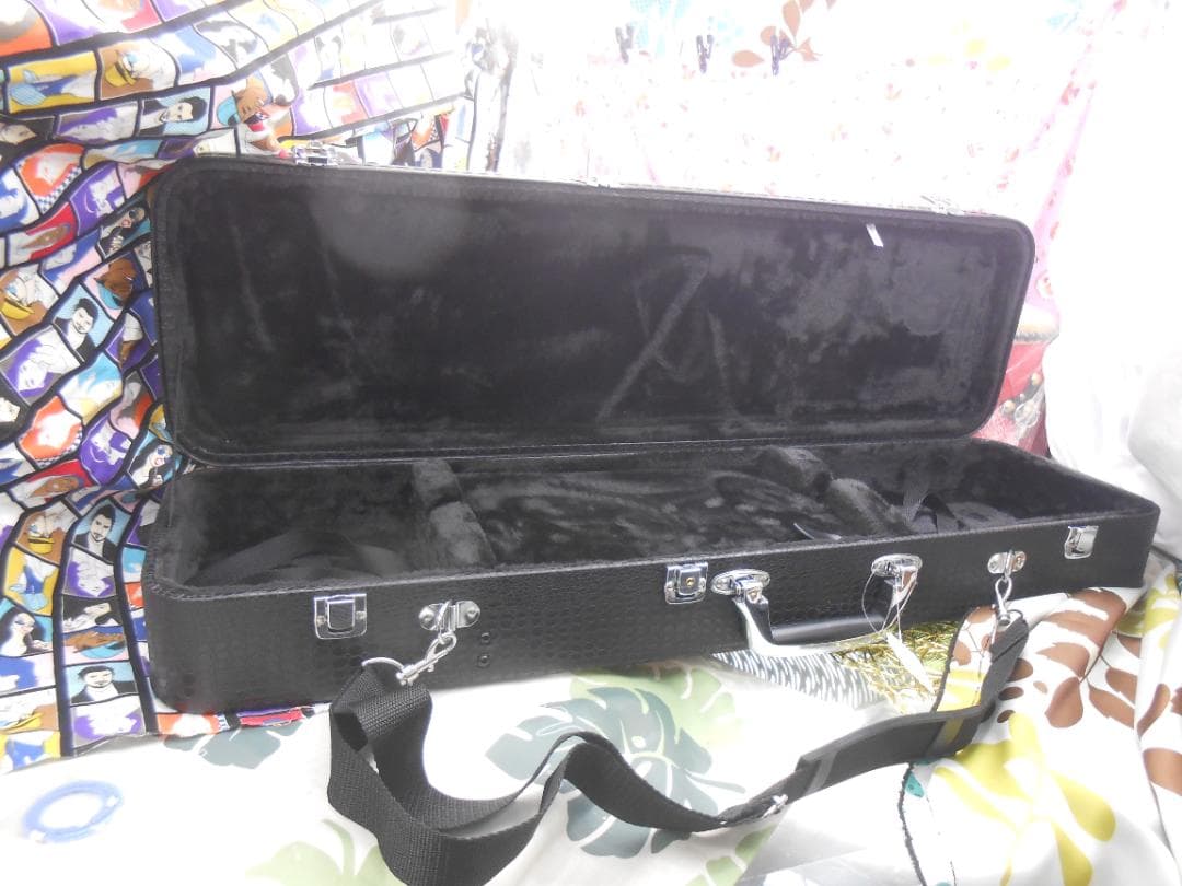 新品未使用(送料無料)11.三線専用N肩紐付き一丁入ふかふかハード