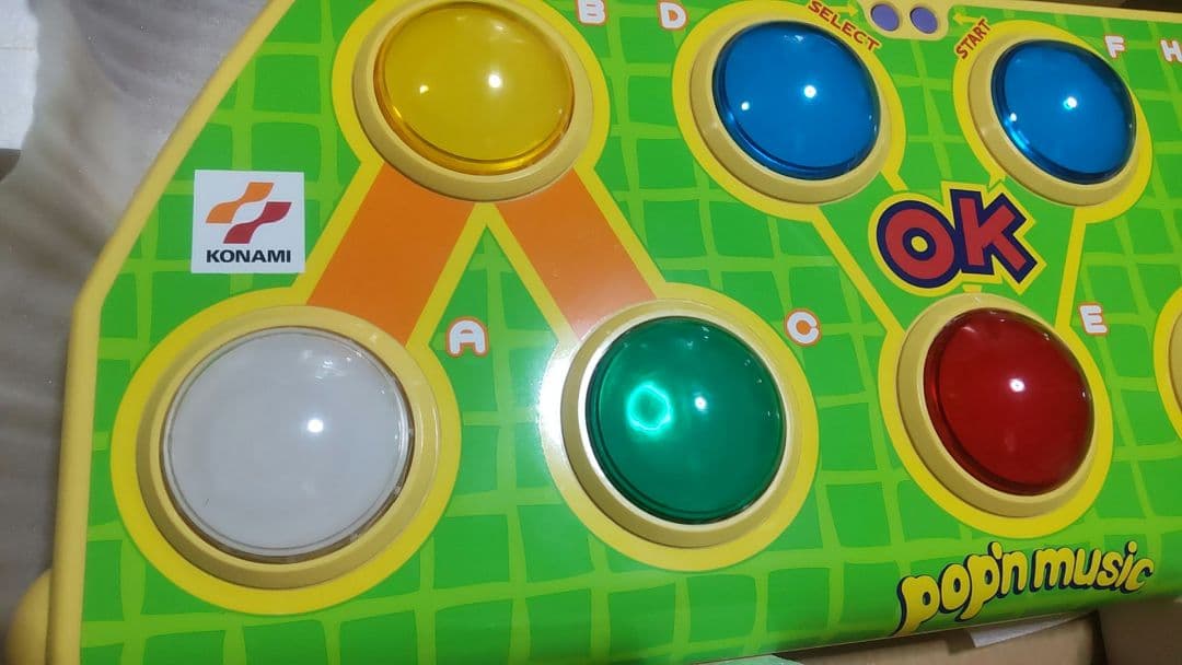 比較的美品 ポップンミュージック コントローラー 静音化他改造 PS専用