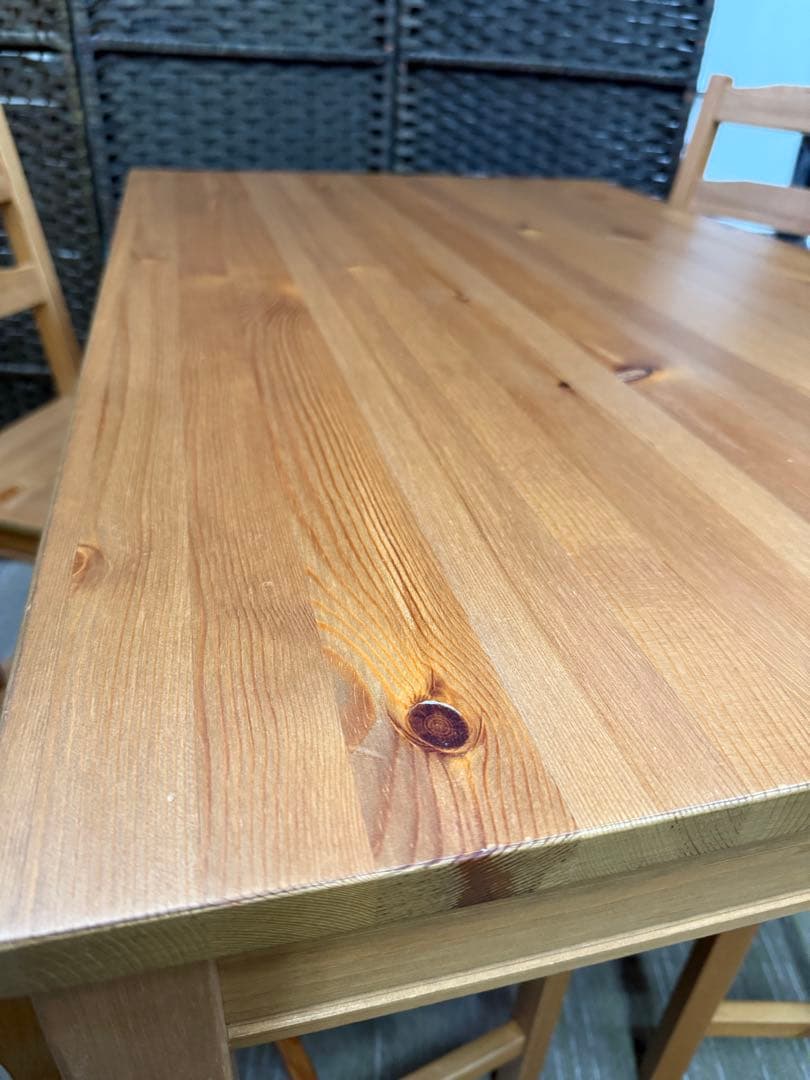 【洗浄消毒作業済】IKEA JOKKMOKK ヨックモック　テーブル＆チェア4脚