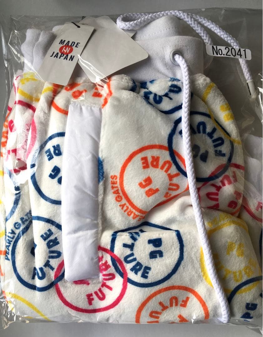 PEARLY GATES】秋冬防寒NICO柄 ベロアボンバー スカート・0番S PEARLY