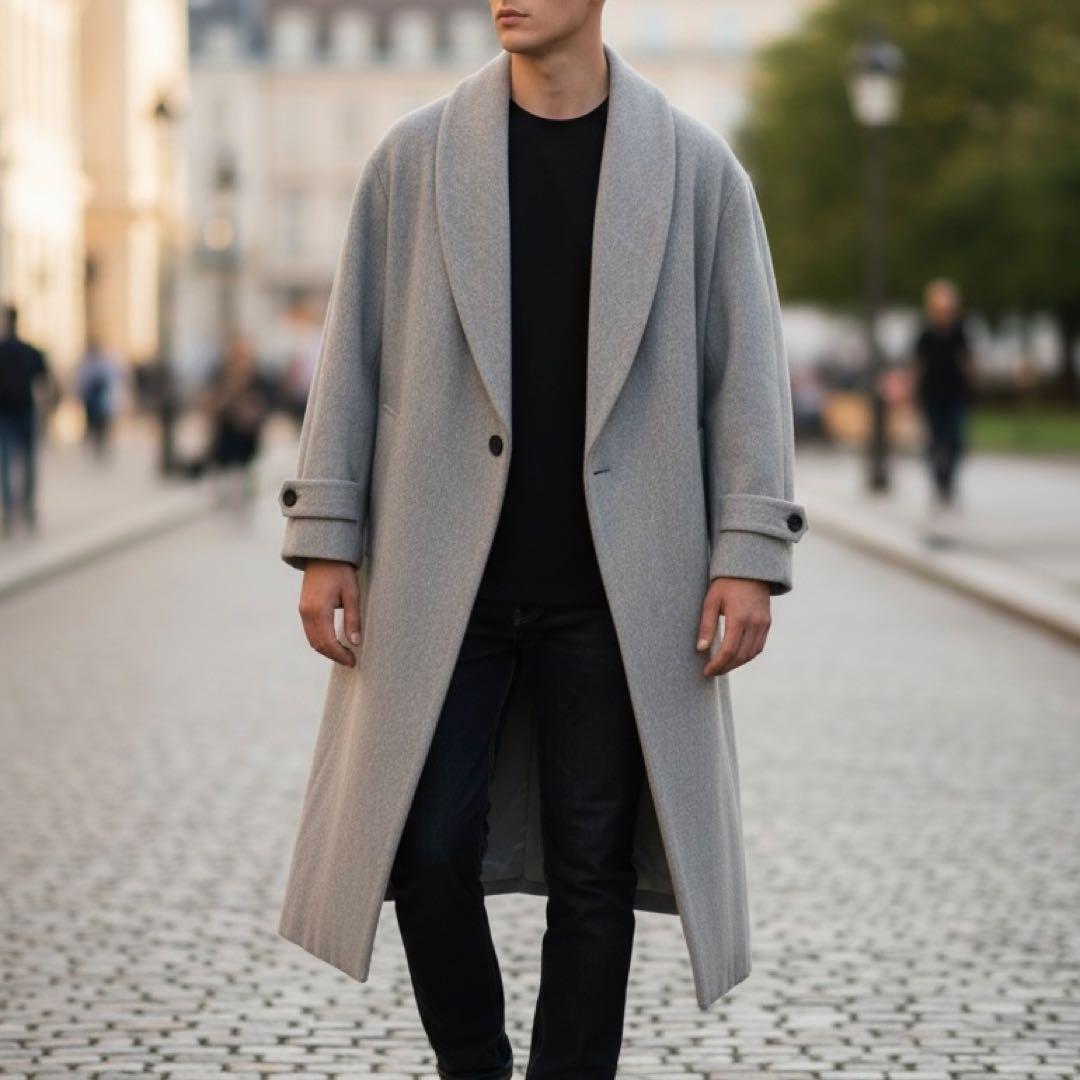 美品 スローブイエナ SLOBEIENA ロングコート M グレー ダブル - メルカリ