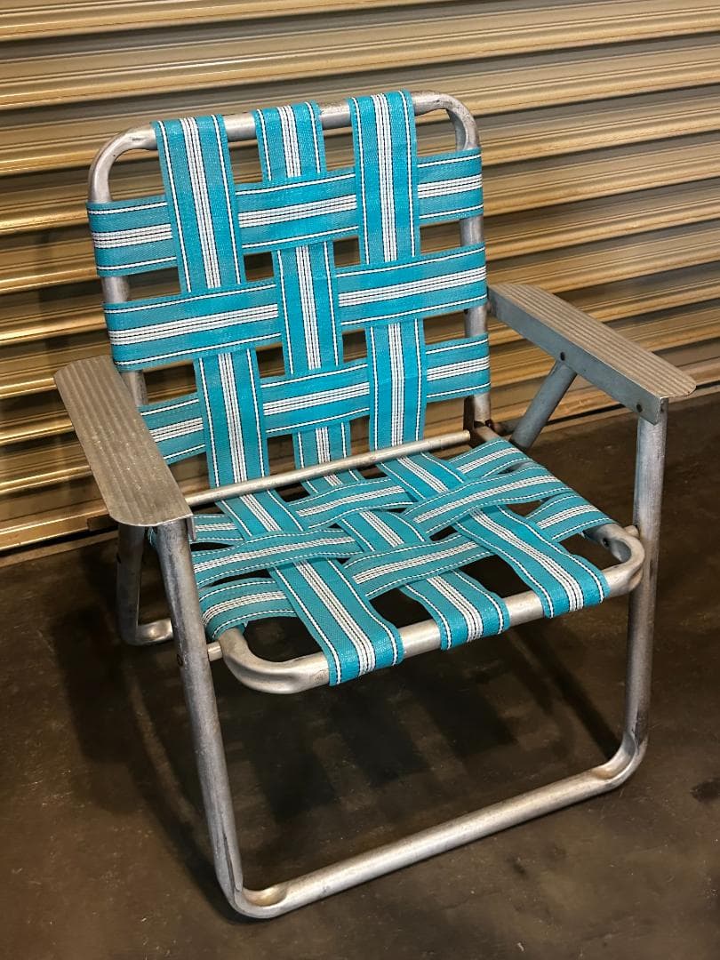 アメリカンヴィンテージ 折り畳みローンチェア (キッズサイズ想定)
