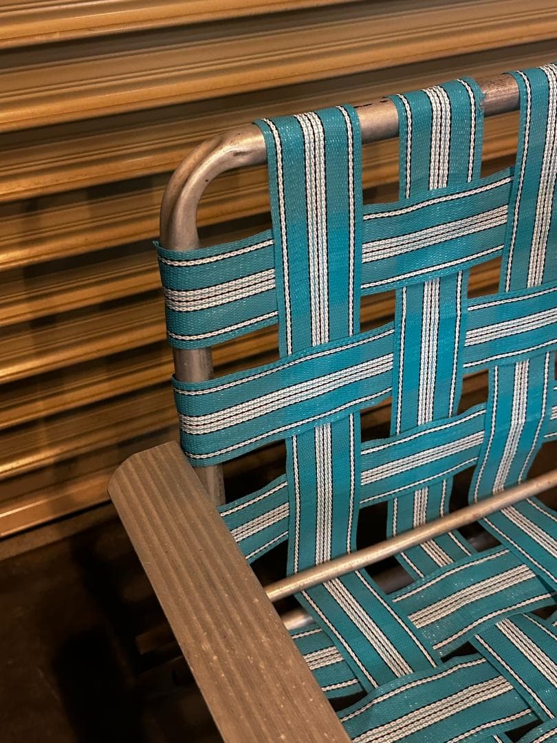 アメリカンヴィンテージ 折り畳みローンチェア (キッズサイズ想定)