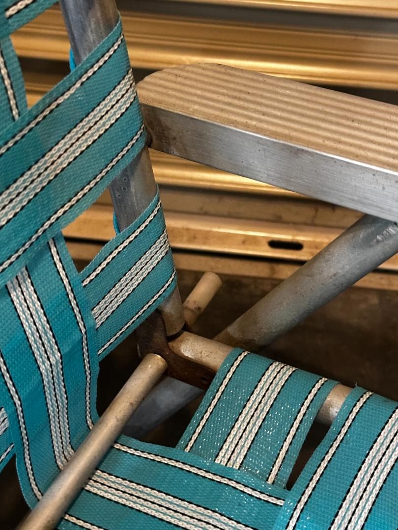 アメリカンヴィンテージ 折り畳みローンチェア (キッズサイズ想定)