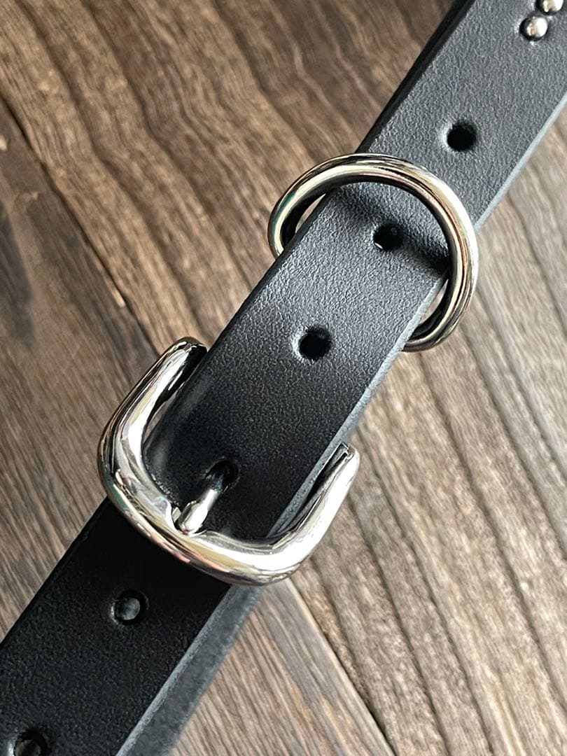 ナローロングベルト　シルバー　牛ヌメ　exca HTC CALEE