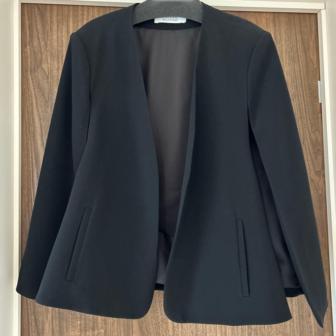 LOULOU WILLOUGHBY リトルブラックケープジャケット