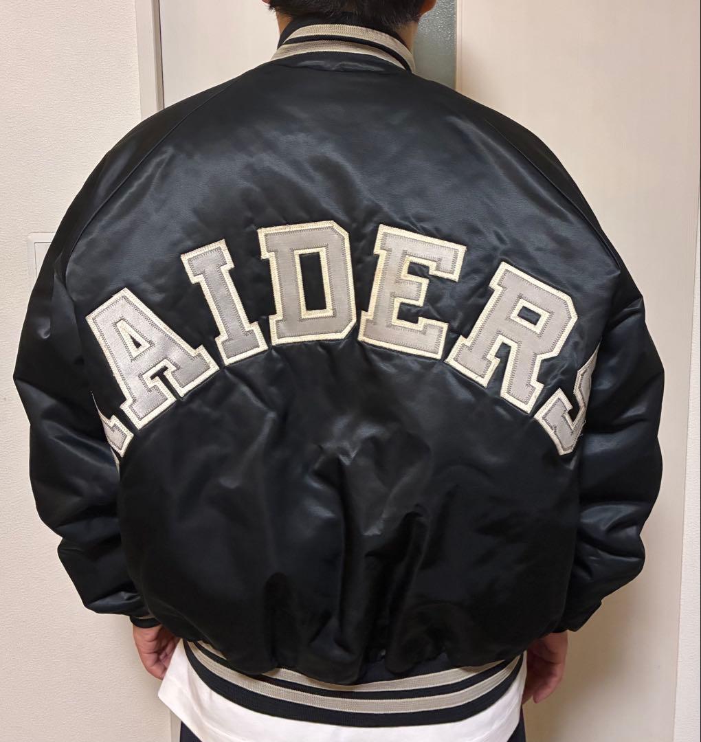 90s chalk line RIDERS スタジャン USA製 レイダース