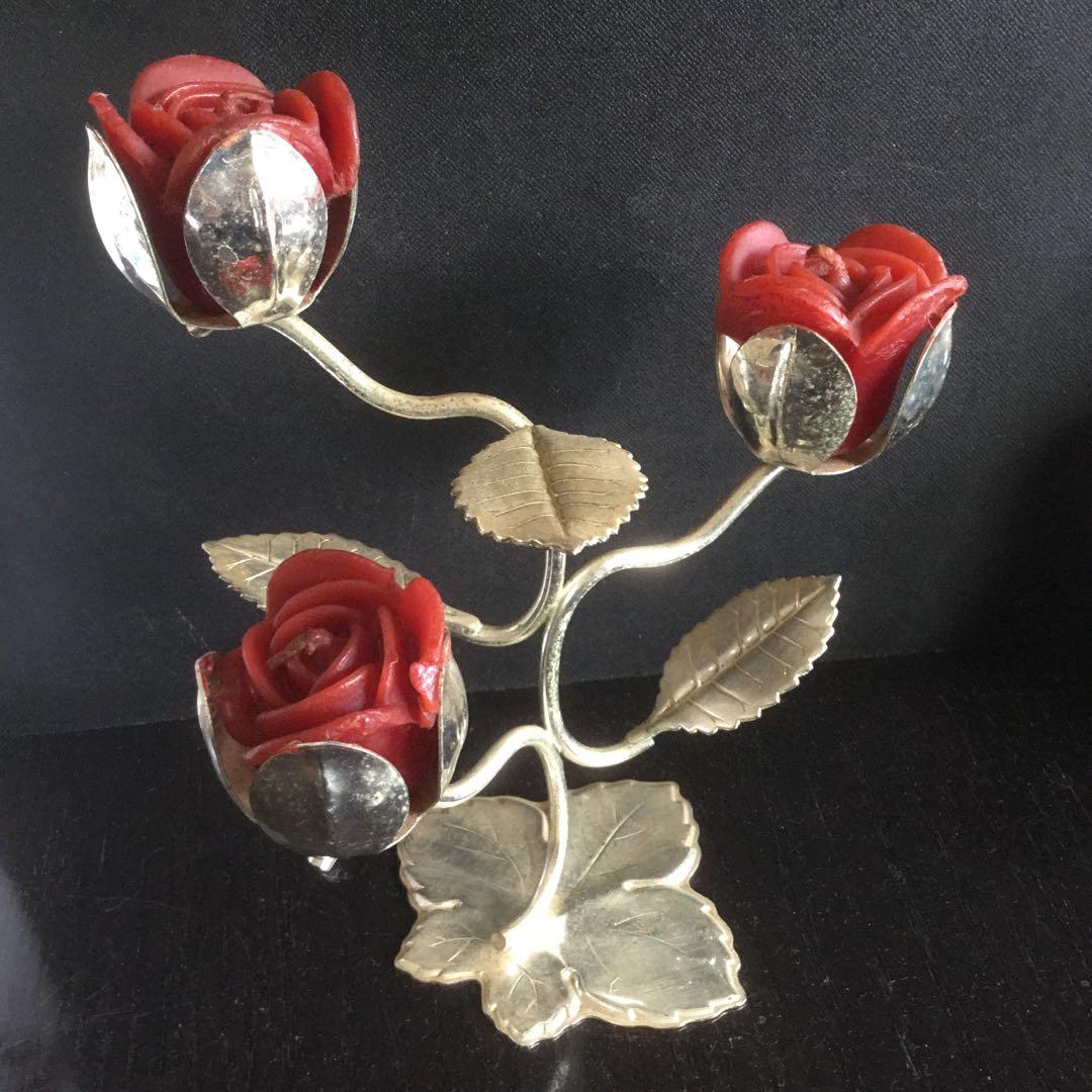 アンティーク　キャンドルスタンド　TARNISH -RESISTANT