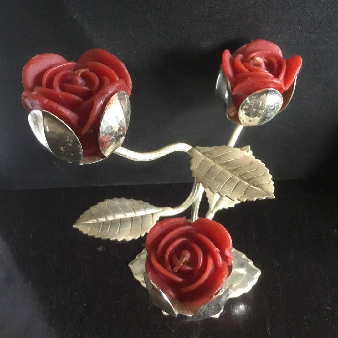 アンティーク　キャンドルスタンド　TARNISH -RESISTANT