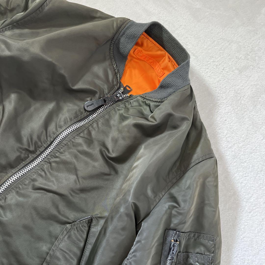 80s 90s アルファ フライトジャケット 《M》 USA製 民間 ma-1