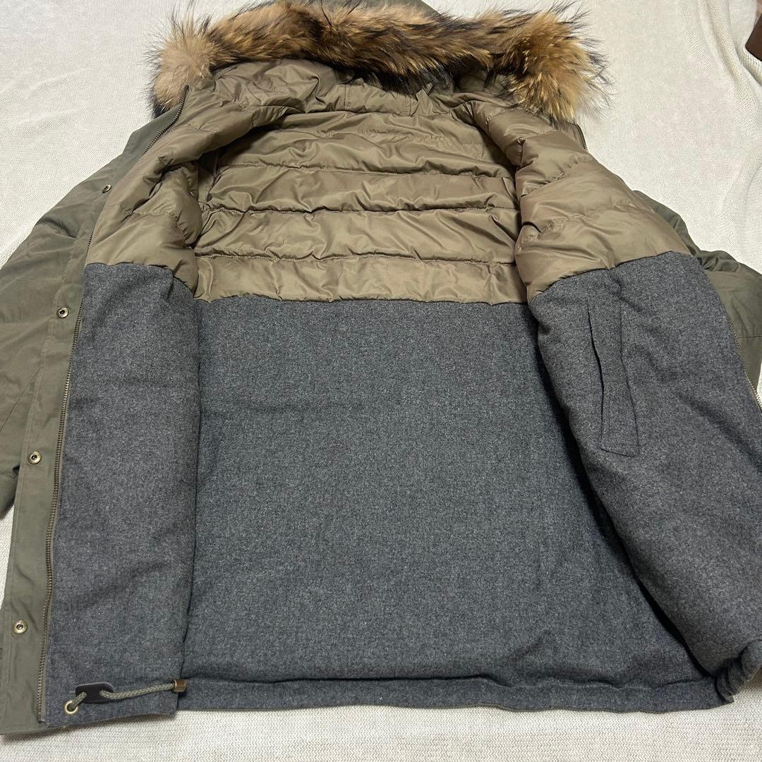 【新品】ELLE カーキ　モッズコート リバーシブル　size40