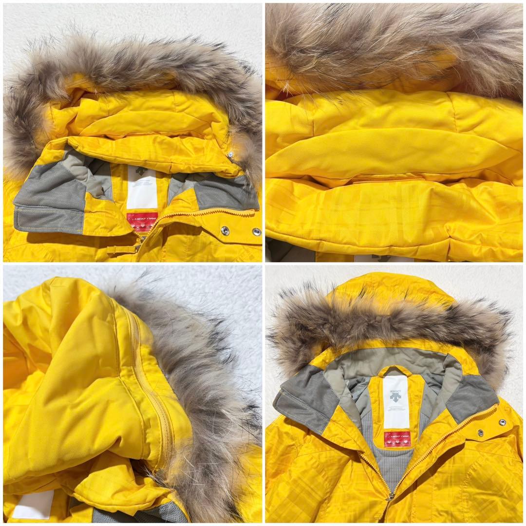 デサント　ヘリーハンセン　スノーボードウェア　スキーウェア 上下　ラクーンファー