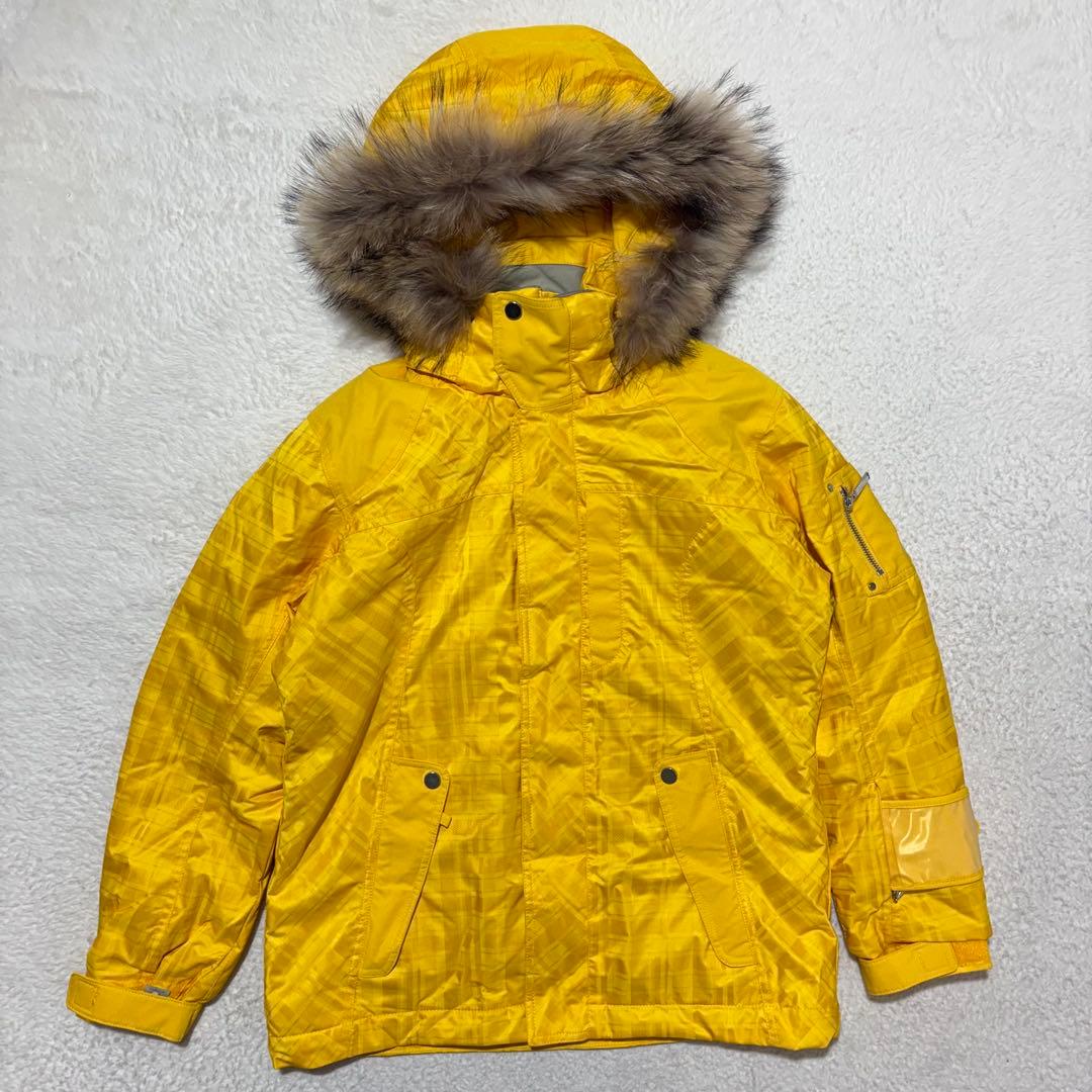 デサント　ヘリーハンセン　スノーボードウェア　スキーウェア 上下　ラクーンファー