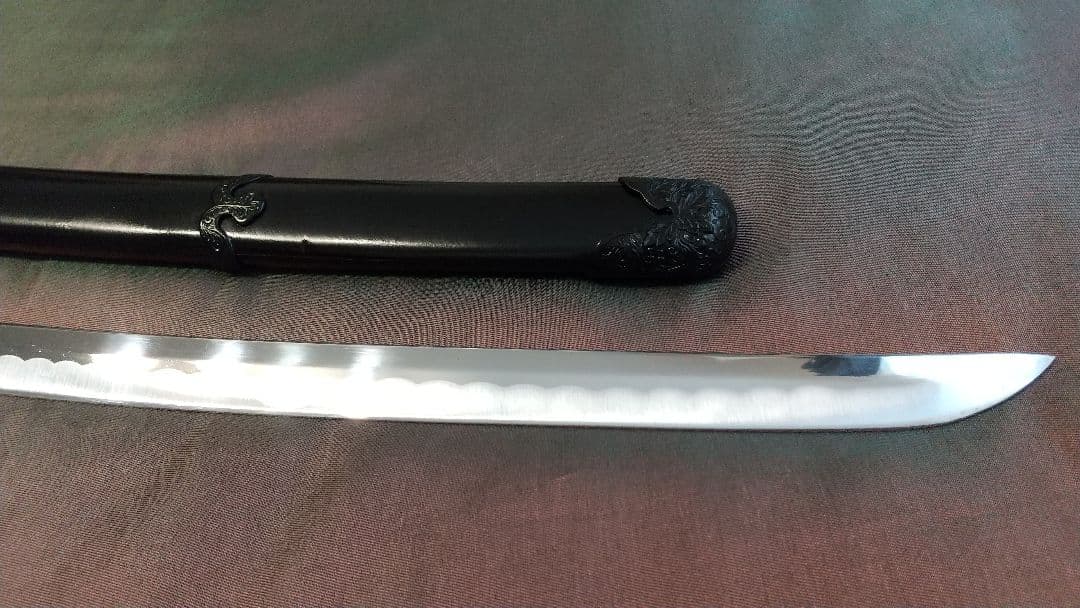 互の目刃紋【鐺・責金】模造刀 大刀 陣太刀 模擬刀 拵え katana 鍔