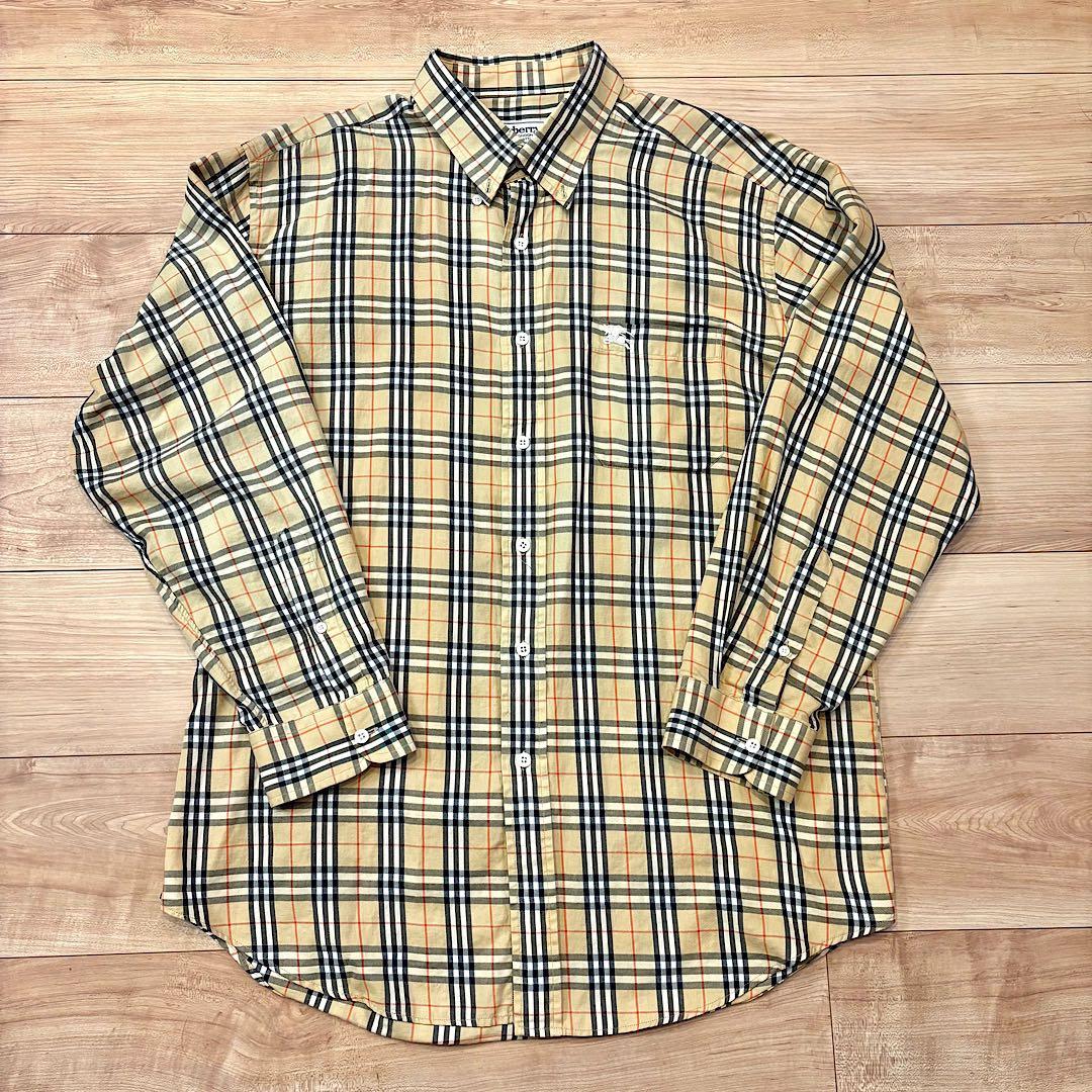 BURBERRY シャツ ノバチェック XL オーバーサイズ 大きめ ベージュ