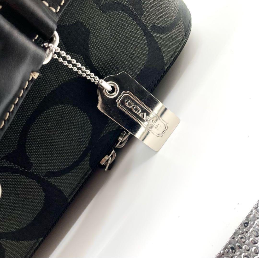 【希少】極美品 コーチ キャリーケース スーツケース シグネチャー ブラック