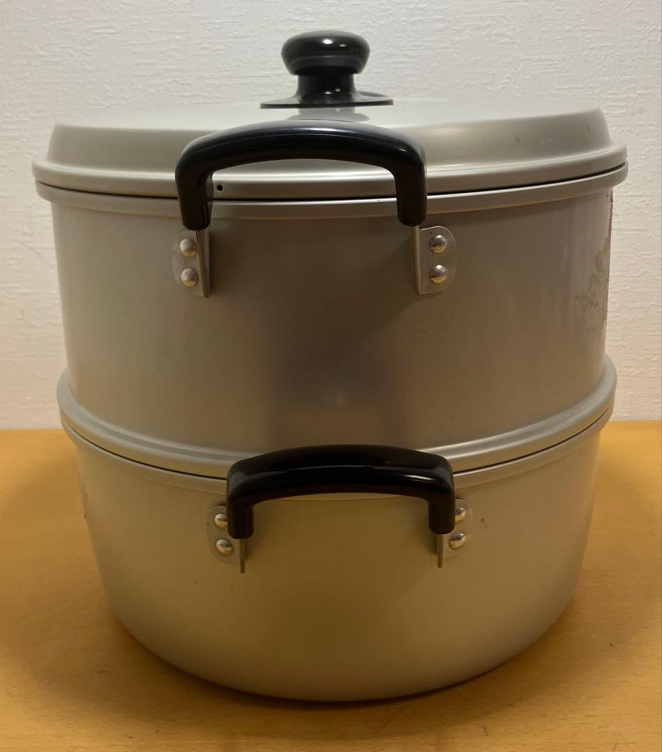 【北陸アルミニウム】万能蒸器　28㎝　アルマイト　アルミ製