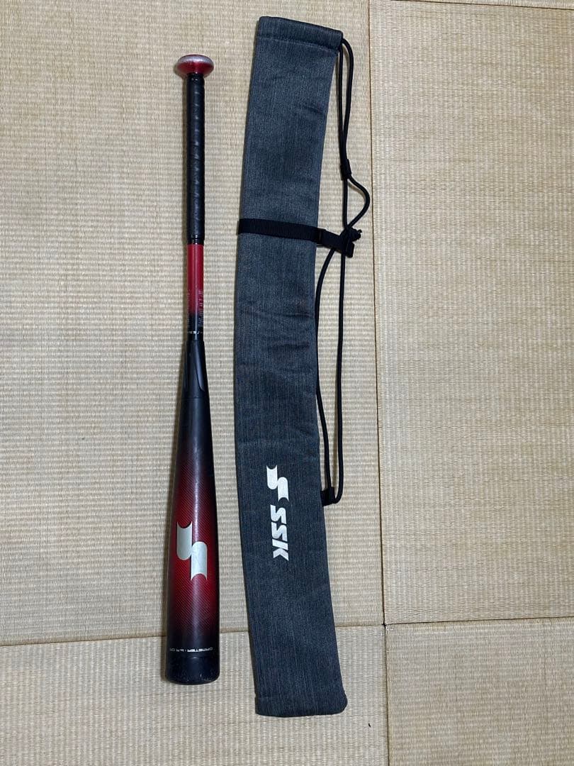 SSK MM23少年軟式野球バット80㎝690g バットケース付き 中古