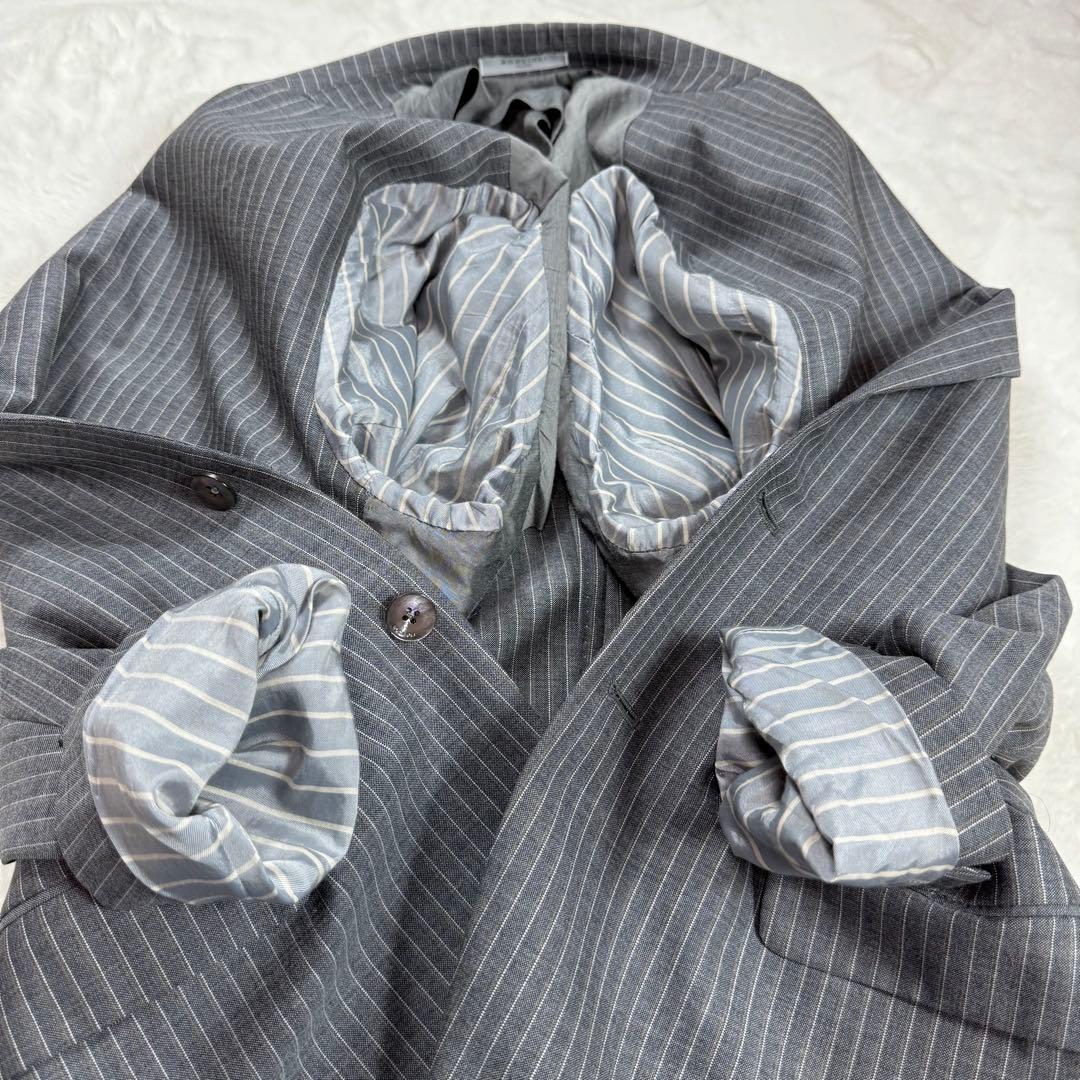 極美品 BOGLIOLI スーツ セットアップ 現行タグ ストライプ 50
