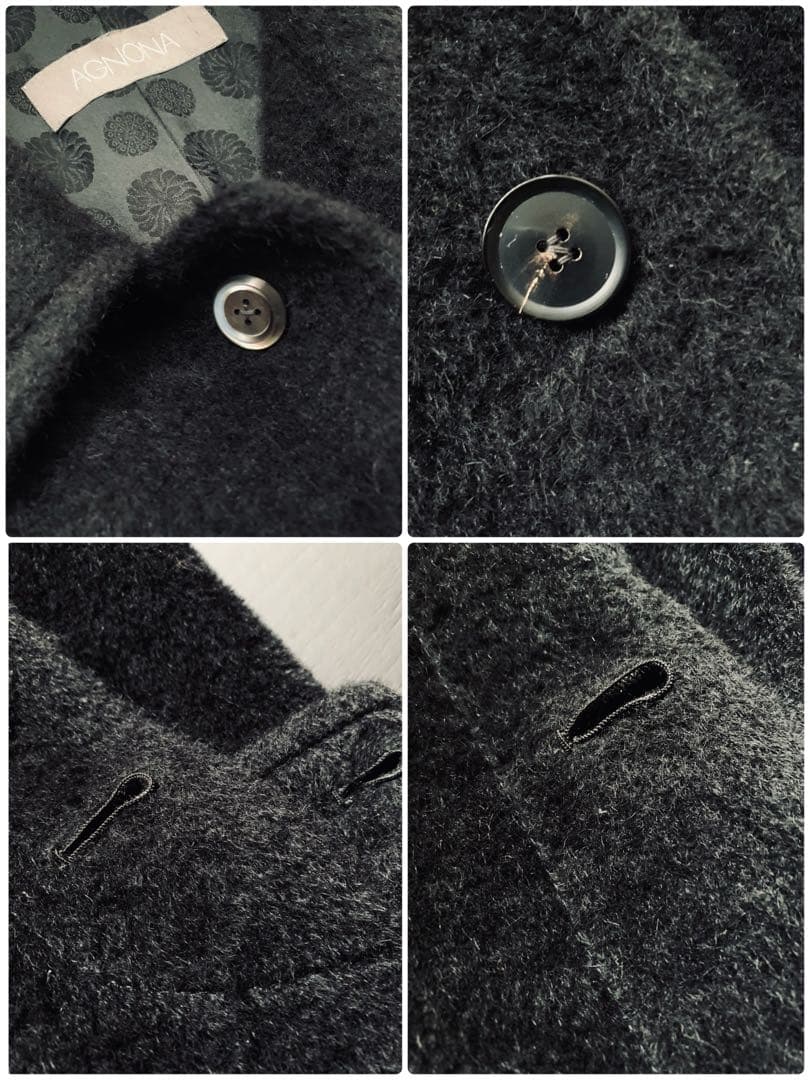 AGNONA 繊維の宝石　極上のアルパカ製バルマカーンコート　￥30万程　伊製