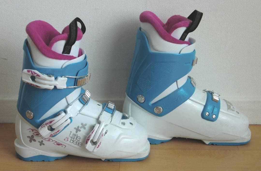 ■1月限定■送料無料■ROXY■子供用スキーセット■板130靴22.5■WAX■